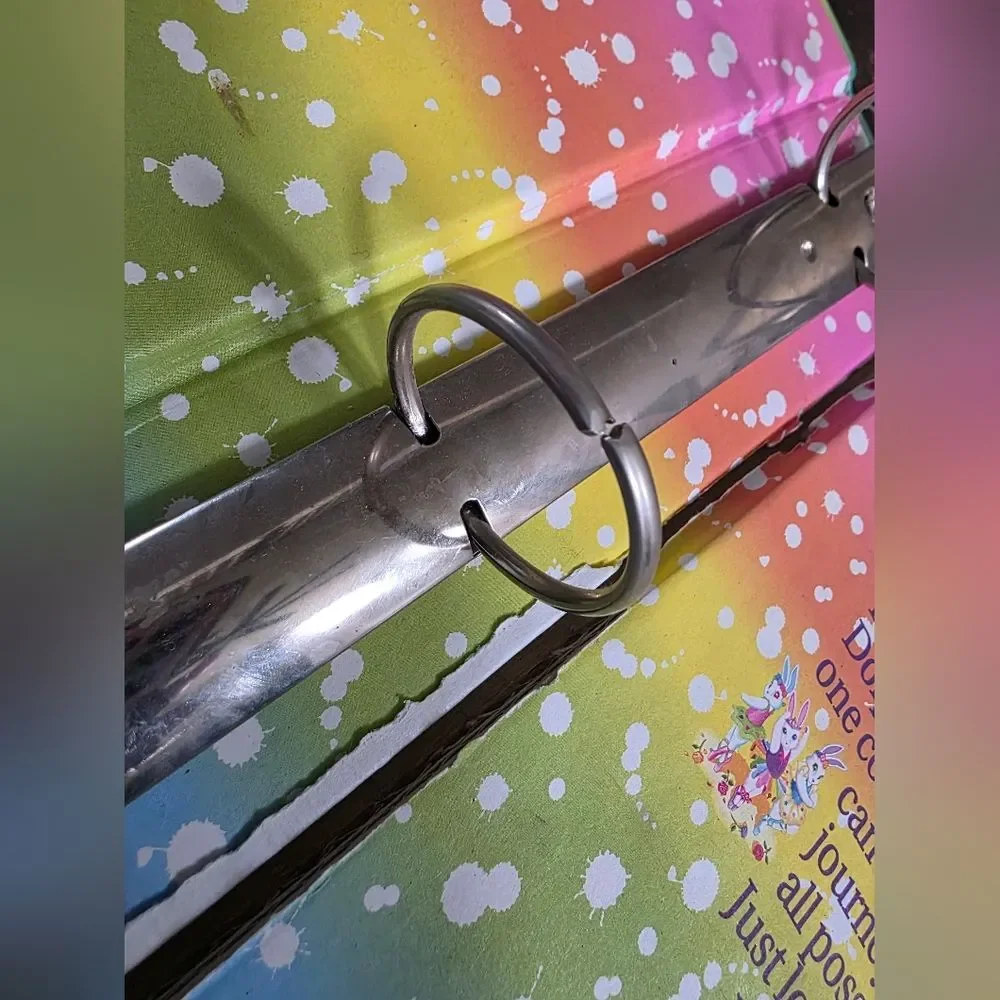 Vintage LISA FRANK Seal Rainbow Reef 3-Ring Binder Portfolio 2.5'
